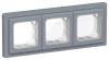Рамка 3-постовая IEK Flite FI-M30-32-55-K35 маренго