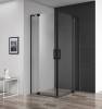 Душевой уголок Cezares Slider AH 2 70/80-90/100 C Nero профиль черный, стекло прозрачное фото 2