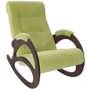 Кресло-качалка Leset Модель 4 2000026657675 Орех/Verona Apple Green