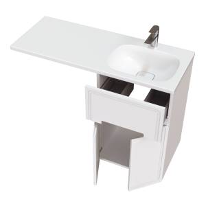 Тумба с раковиной Taliente Olejo TA-MBO-60NR-blanco белая, 120 см