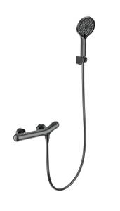 Смеситель для душа Wonzon & Woghand WW-B2057-A-BGG с термостатом, темный графит