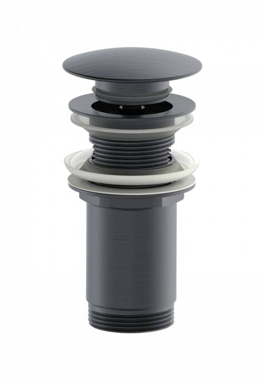 Донный клапан для раковины Wonzon & Woghand WW-88SS09-BGM темный графит
