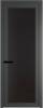 Межкомнатная дверь Profil Doors 1 AGP цвет профиля Серая ночь, стекло безопасное 6 мм монохром черный 800x2000