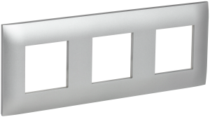 Рамка 3-постовая IEK Skandy SK-M32-K23 серебряный