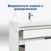 Тумба с раковиной Aquanet Nova Lite 100 291826 Белый глянец фото 3