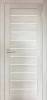 Межкомнатная дверь Verda ПВХ Бавария 04, остеклённая, дуб шале капучино 900x2000