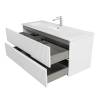 Тумба с раковиной Cezares DUET-N-1200-2C-SO-BO подвесная, Bianco Opaco, 51.5x121x46 фото 6