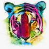 3D Фотообои Artegrafico «Красочный тигр» ART019 акварель