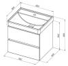 Тумба с раковиной Aquanet Vega 00308318 60 2 ящика фото 2