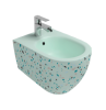 Биде подвесное Isvea Infinity 10NF41001SV-2T-TRZ мятно-зеленый матовый