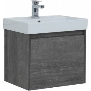 Тумба с раковиной Aquanet Nova Lite 60 245239 подвесная, дуб рошелье