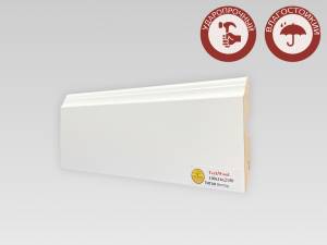 Плинтус МДФ TeckWood Титан Вектор Белый 2000x100x16