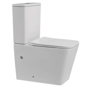 Унитаз-компакт Abber Rechteck AC1210 белый, безободковый