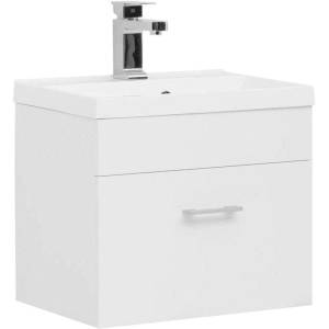 Тумба с раковиной Aquanet Нота 50 287705 белый, 440x500x350