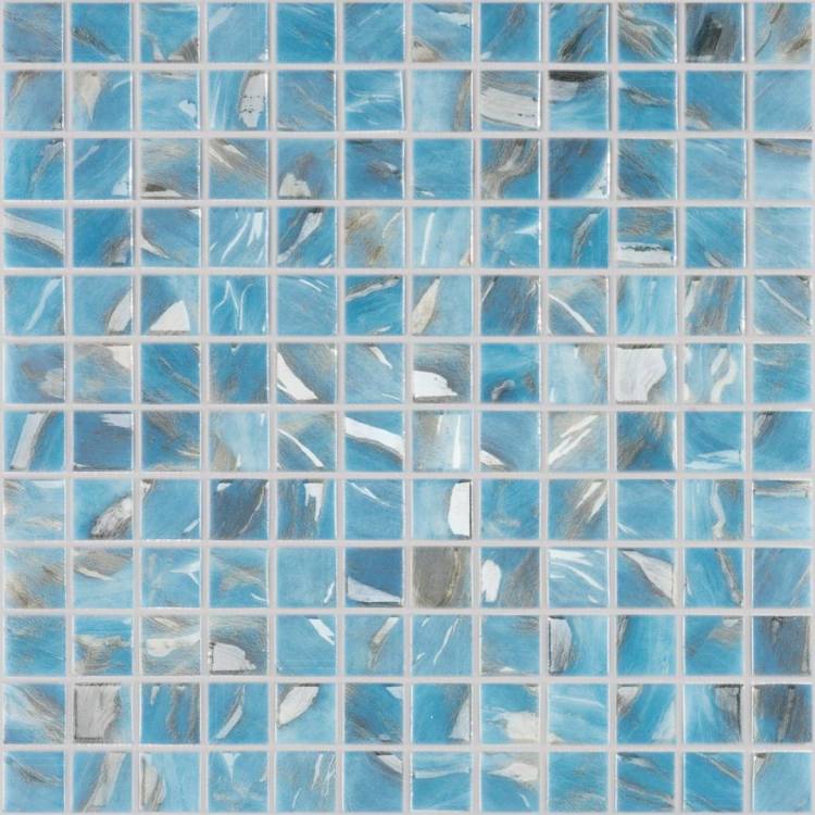 Мозаика Vidrepur Oasis Blue №7102 2.5x2.5 31.7x31.7