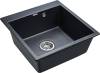 Комплект Paulmark Praktisch PM105152-BLM черный металлик + Смеситель Paulmark Heller He213218-418 для кухонной мойки, черный металлик фото 3
