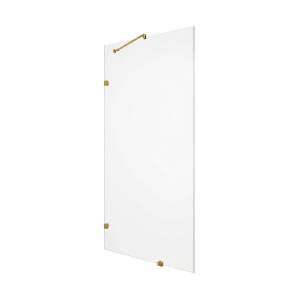 Душевая перегородка MaybahGlass MGD-259-3 79x195, стекло прозрачное 8 мм, профиль золото
