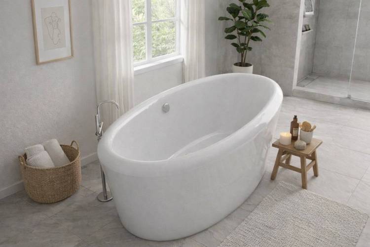 Акриловая ванна Relisan Neona Гл000000548 без каркаса, 180x90