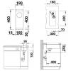 Мойка кухонная Blanco Subline 160-U 523403 серый бежевый фото 4