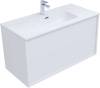 Тумба под раковину Aquanet Lino 80 287542 белый глянец фото 9