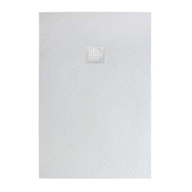 Поддон для душа BelBagno Uno TRAY-MR-UNO-AH-100/80-35-W-BO с сифоном и белой матовой декоративной накладкой, 100x80