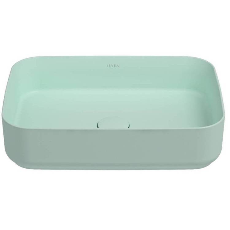 Раковина Isvea Infinity 10NF65050SV-2T 50 см, мятно-зеленая матовая