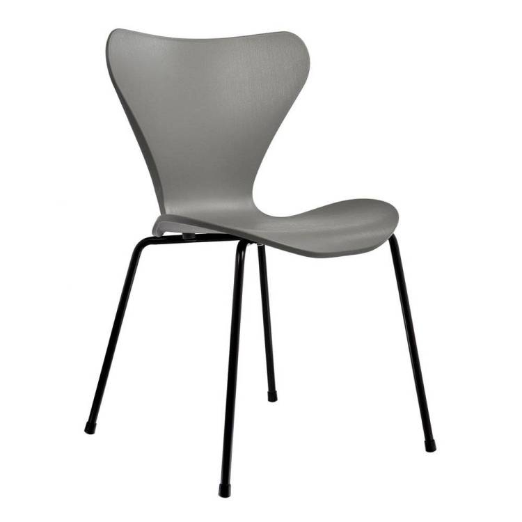 Стул Bradex Home Seven FR 0422, серый с черными ножками
