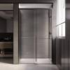 Душевая дверь в нишу Veconi Premium Trento PTD30-GR-150-01-C4 профиль брашированный графит, стекло прозрачное, 150x200 фото 2