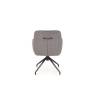 Стул кухонный Halmar K527 V-CH-K/527-KR-POPIELATY серый/черный фото 3