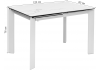 Стол Woodville Corner 518853 matte statuario белый мрамор матовый/белый 120(170)x80x76 фото 2
