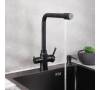 Комплект Мойка кухонная РМС MR MR-5843BL c корзиной и дозатором + Смеситель РМС SUS125BL-017F-015 чёрный фото 7