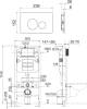 Система инсталляции для унитазов Ceramica Nova Envision Round CN1001M кнопка хром матовый фото 4