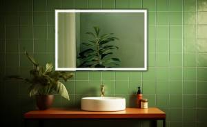 Зеркало DQ Frankfurt (Франкфурт) DQMFRA10080 с LED подсветкой, 80x100 см
