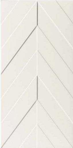 Керамическая плитка MARCA CORONA 4D Chevron White matt 40x80