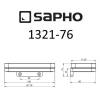 Мыльница SAPHO OLYMP стеклянная с подставкой, настенная, 158x41x81 мм, хром фото 5