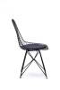 Стул обеденный Stool Group Eiffel AFR-18B-P1 BL/BL с черной подушкой фото 3