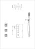 Душевой комплект Wonzon & Woghand WW-D4100-A-CR с термостатом, хром фото 2