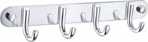 Вешалка Wonzon & Woghand WW-9384-4 с 4 крючками, хром