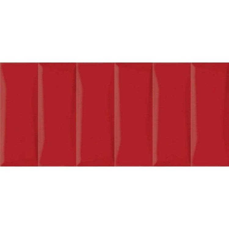 Керамическая плитка Cersanit Evolution EVG413 Облицовочная Рельеф Кирпичи Красный 20x44