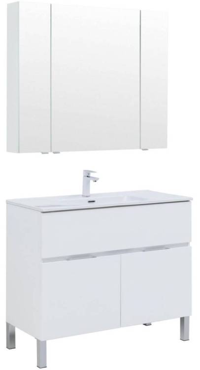 Мебель для ванной Aquanet Алвита New 100 274184 белый матовый, 1703x1010x465