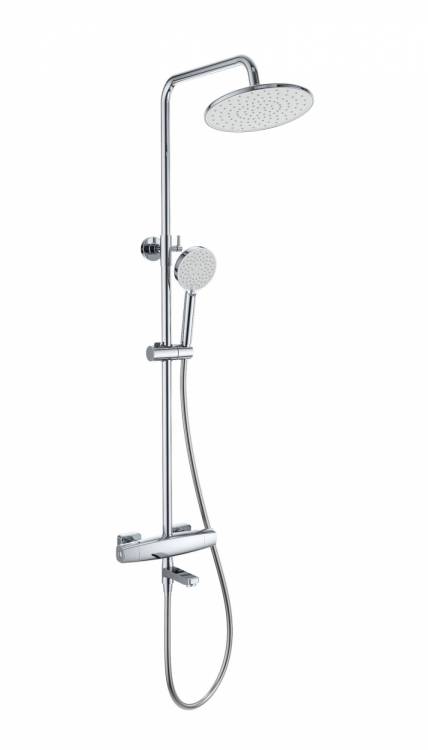 Душевая стойка Wonzon & Woghand WW-B3035-A3-CR с термостатом, хром