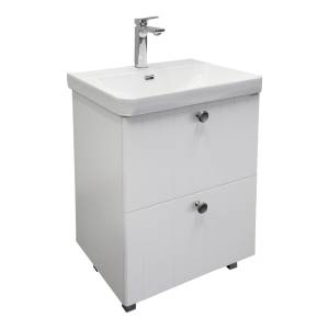 Тумба с раковиной Comforty Истра-60Н 00-00022488CF ясень белёный