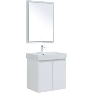 Мебель для ванной Aquanet Nova Lite 60 белый глянец, с дверками