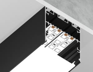 Алюминиевый профиль Ambrella light Illumination GP3050BK