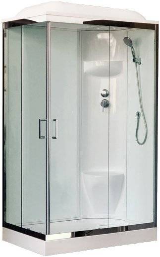 Душевая кабина Royal Bath RB 8120HP6-WT-CH R, с низким поддоном, с сиденьем