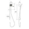 Душевой гарнитур Aqueduto Chuva CHU0645 оружейная сталь фото 2