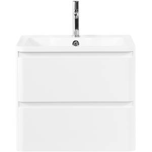 Тумба с раковиной Belbagno Albano ALBANO-700-2C-SO-BL 70x45x50 Bianco Lucido подвесная с двумя выкатными ящиками