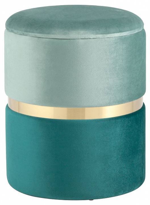 Пуф-сундук Stool Group Кэрри 19A060VA-8167-63/64 велюр бирюзовый с ящиком