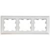 Рамка 3-постовая IEK Brite BR-M32-12-K91 арктический белый/белый фото 5