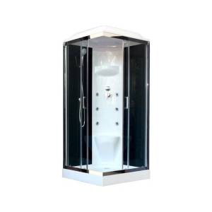 Душевая кабина Royal Bath RB80HP7-BT-CH с низким поддоном, с сиденьем